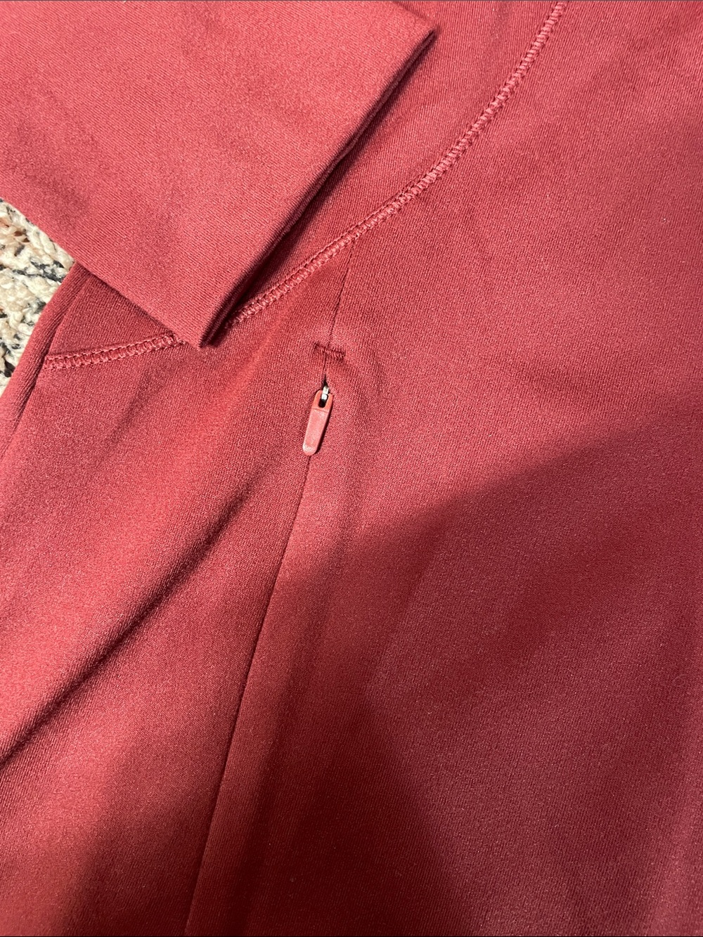 all in motion Women's Maroon Knit Full-Zip Slim Fit Jacket Size XS NWT - Picture 3 of 6